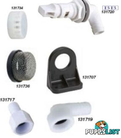 Moulded plastic intake strainer Œ_" NPT