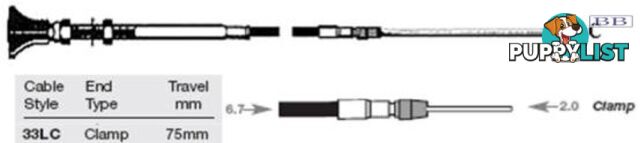 33LC Control Cable - 4.50m