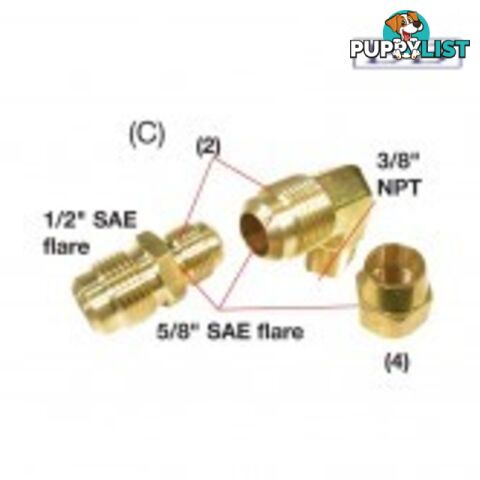 Capilano Single Station Fitting Kit to suit 5/8"