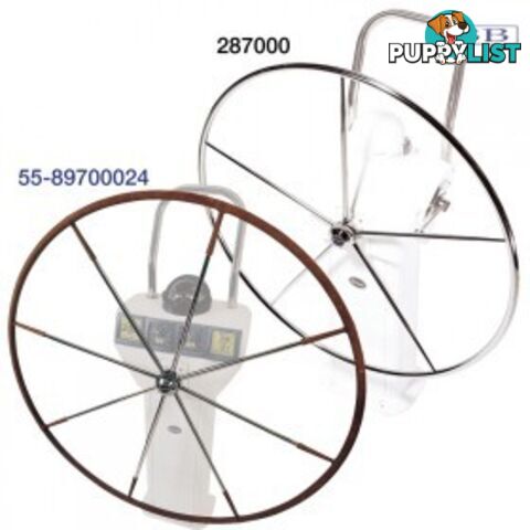 Lewmar  Steering 5 Spoke S/S Wheels Flat