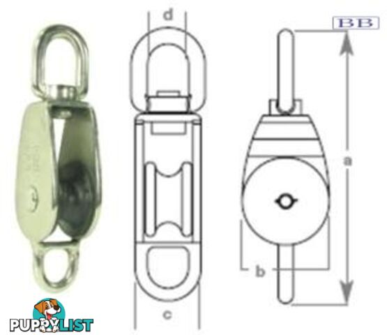 Single Block and Becket 10mm