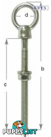 Eye Bolt S/S 6mm