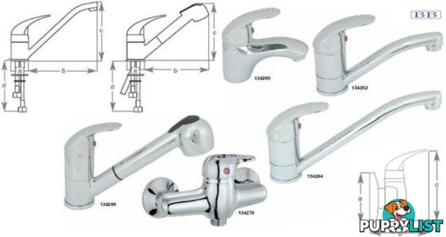 Short swivel faucet