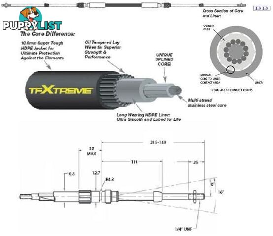 CC693 TFXTREME Control Cable 3.00m