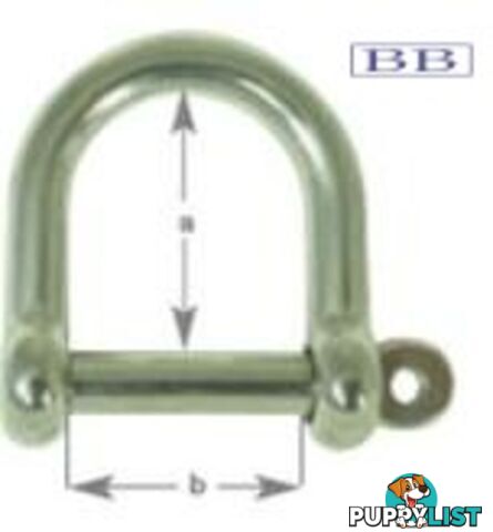 Wide 'D' Shackle 6mm TO 12mm