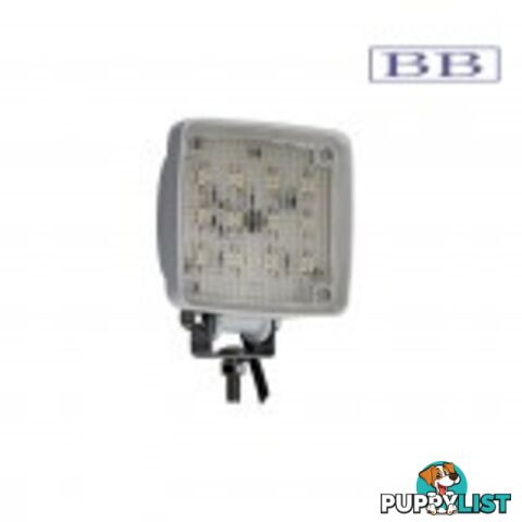 LED floodlight with 12 extra bright diodes operating at a range between 9~36 volts