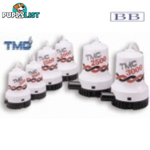 TMC Bilge Pumps 1500 to 3000gph 24V