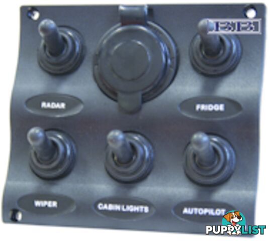 Marine Wave pattern switch panels 3-5-6 with socket in 3-5