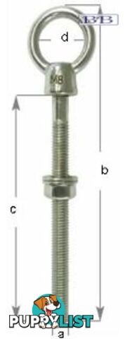 Eye Bolt S/S 8mm