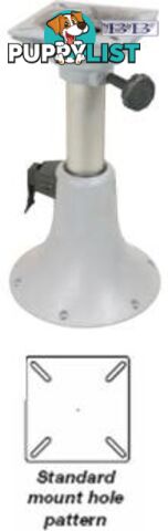 Boat seat Adjustable Pedestal - bell shaped base