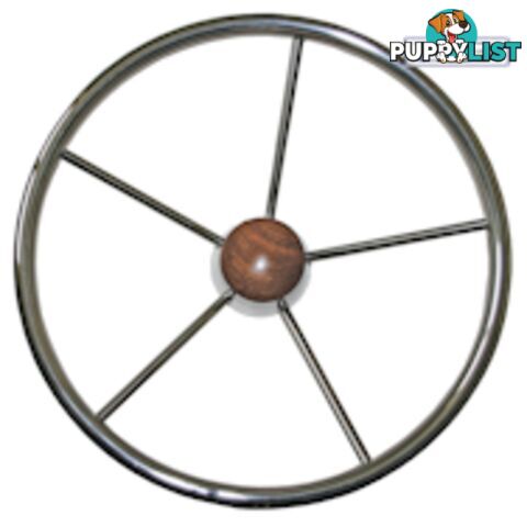 Marine Steering wheel Five Spoke S/S - 385mm rwb667