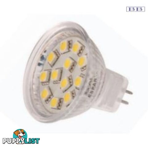 M16 led globes 10-30 volt 15 SMD Warm white