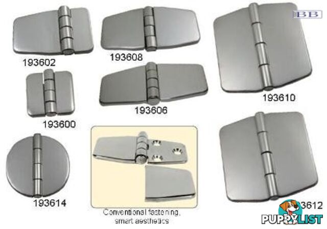 Stainless Steel Covered Hinge 66mm