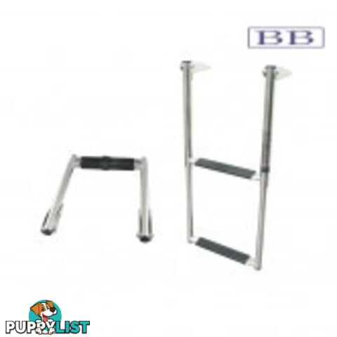 S/Steel Telescopic Boarding Ladders - 3 step