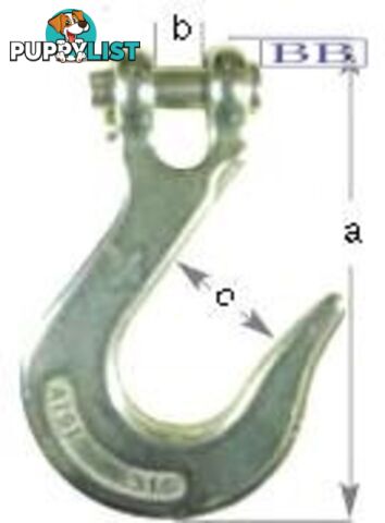 S/S Clevis Slip Hook - 10mm