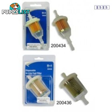 Disposable In-line Fuel Filter 10mm