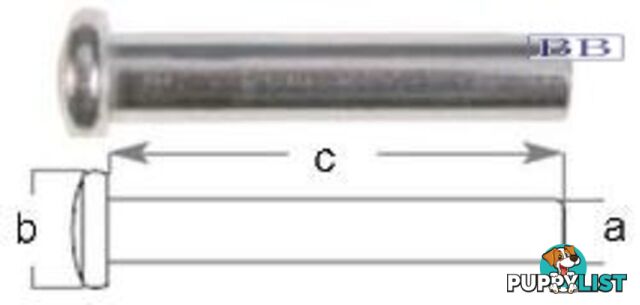 Button Head End Terminal suits 3.0mm wire TO 4mm