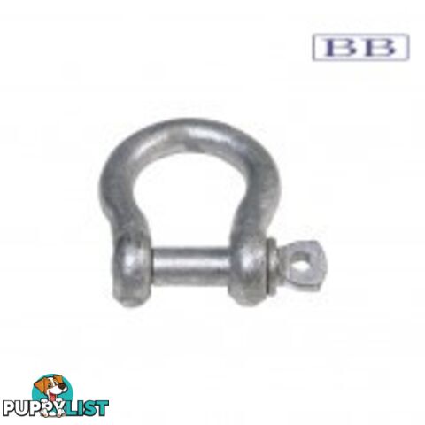 Bow Shackle Galvanised 9mm (3/8")