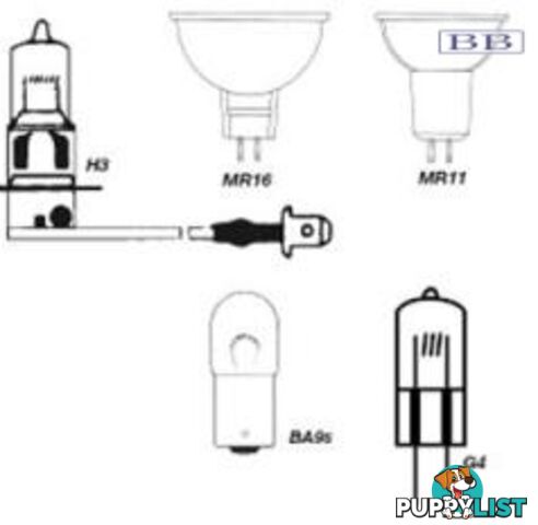 Quartz Halogen Bulb 12V 10w