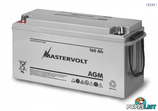 Marine Batteries Mastervolt AGM std 12v 160Ah battery