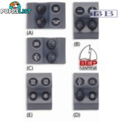 1x2 Way & 1x3 Way Return Switch Panel, Black