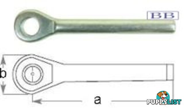 Swage Eye Terminal to suit 1/8" wire