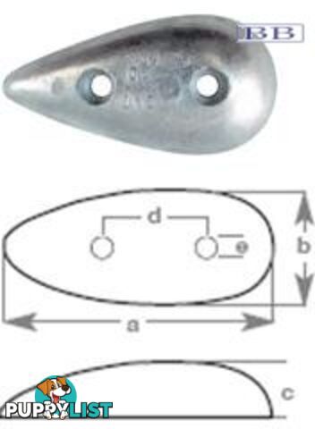 Tear Drop Anode 0.18kg