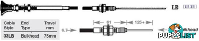 33LB Control Cable - 2.50m