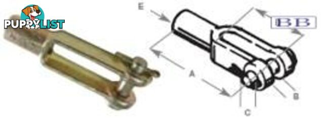 Clevis end terminal suits 40 series