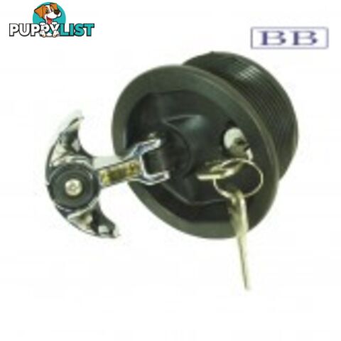 PERKO 'T' Handle Flush Latch Black Key Lock BLACK