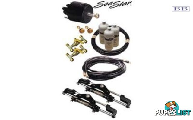 Seastar front mount hydraulic steering kit twin 291602