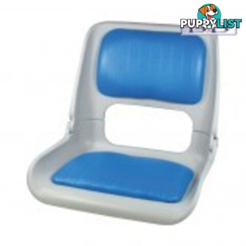 Boat seats Grey Skipper Seat with Blue Padding