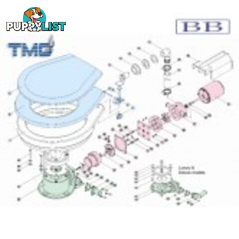 TMC marine toilet parts  Electric