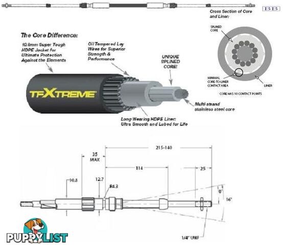 CC693 TFXTREME Control Cable 4.50m