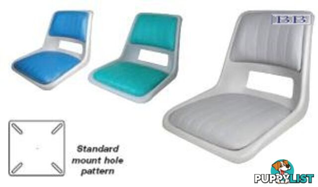 Boat Strata Seat - Grey with grey pads