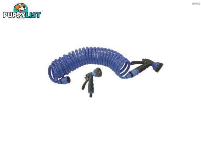 Jabsco Coiled deck wash hose with gun