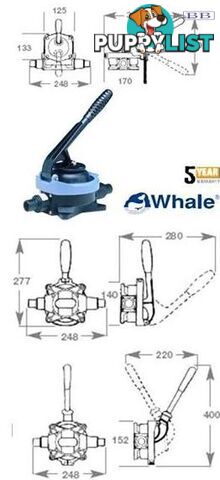 Marine Whale Gusher Urchin Thru Deck Pumps