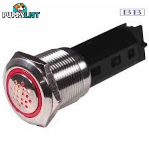 Alarm buzzer with indicator light