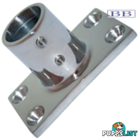 Stainless Steel Rail fittings 90deg rectangular base