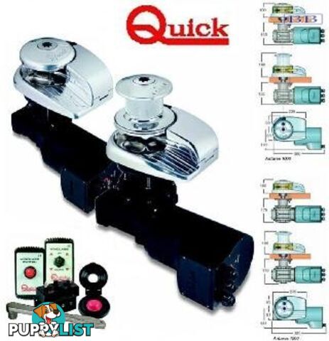 QUICK anchor Winches Vertical Winch -Antares 1000 (25-50mm deck)