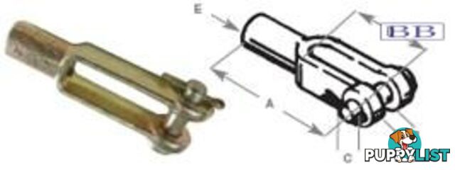 Clevis end terminal suits 40 series