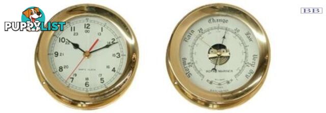 Marine Brass Clocks / Barometers Small and Large