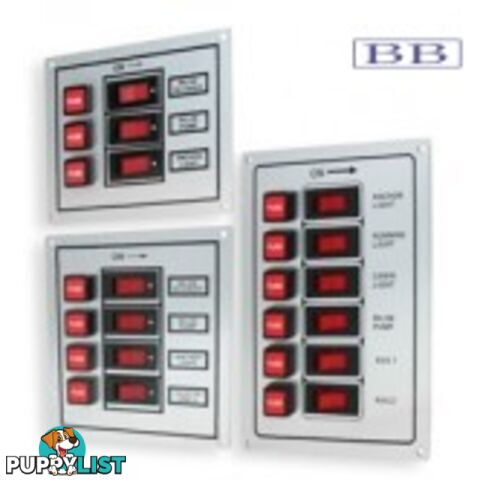 Illuminated 6 Vertical Switch Panel