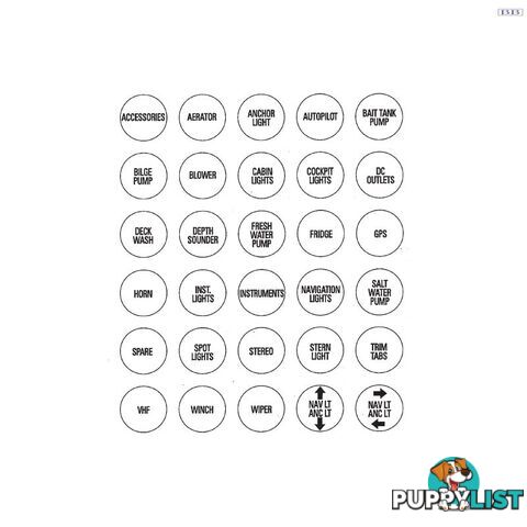 Micro Modular Switch Label Set 1