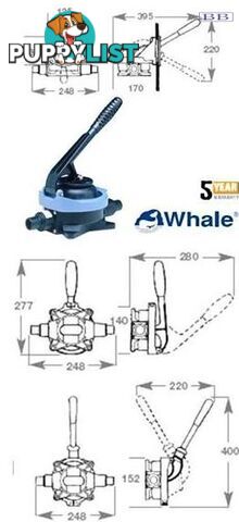 Marine Whale Gusher Urchin Fixed Handle Pumps