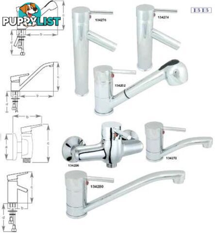 Short fixed faucet