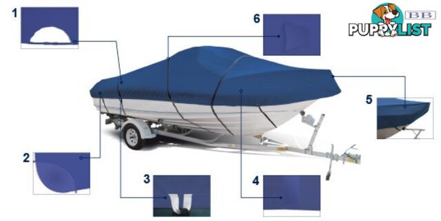 Ocean South Cabin Cruiser covers Trailerable all sizes