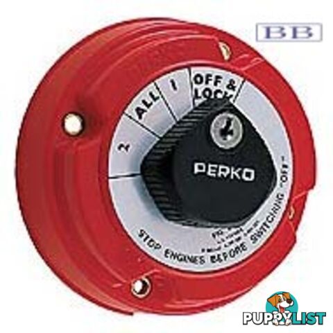 Perko Battery Selection Switch - Lockable 401112