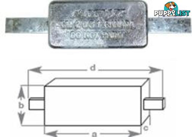 Block Anode with Strap 1.5kg