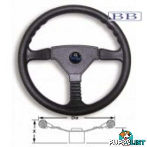 Boat steering wheel Champion Deluxe PVC Wheel